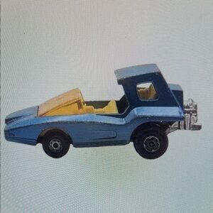 Blue and Yellow Toy Car